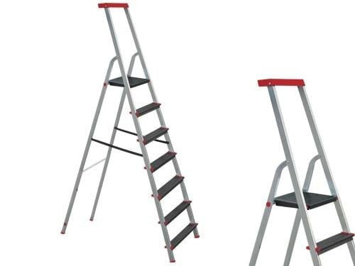 SCALE DOMESTICHE STEP UP ALU DOMO EN131 SCALA CASALINGA