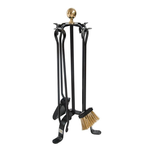 SET ATTREZZI CAMINO MOD. TAG CM.28 x 65 CM ACCESSORI PER CAMINETTO