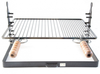 GRIGLIA GRATICOLA CM. 60x37 CON BASE APPOGGIO E ALTEZZA REGOLABILE CHIANINA