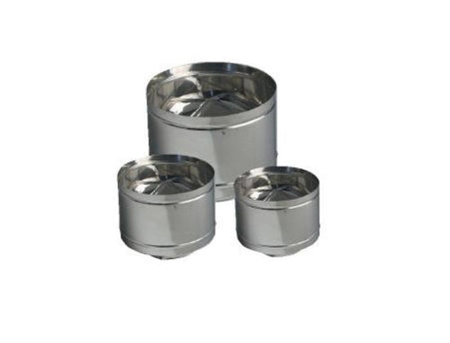 FUMAIOLI A BOTTE INOX AISI 304 D.12 CANNE FUMARIE
