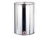 SERBATOIO ACCIAIO INOX CONTENITORE ENOLOGICO VINO OLIO CISTERNA RECIPIENTE LT100