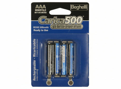 BATTERIE RICARICABILI BEGHELLI MINISTILO MACH 800 BL. 4 PZ.