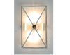 LANTERNA LAMPADA APPLIQUE PLAFONIERA VALU' 50X30 FERRO BATTUTO