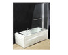 PARETE VASCA IN CRISTALLO SPESSORE MM. 6 BOX CM. 120X140