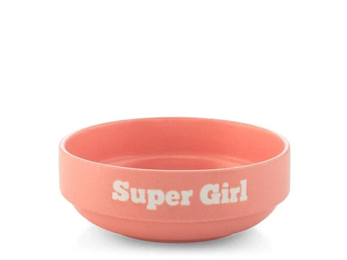 Coppetta in Ceramica rosa 13 cm - Scritta Super girlH&H