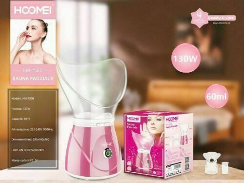 Sauna Facciale Pulizia Viso Punti Neri Inalatore Vaporizzatore Pelle Faccia 130W