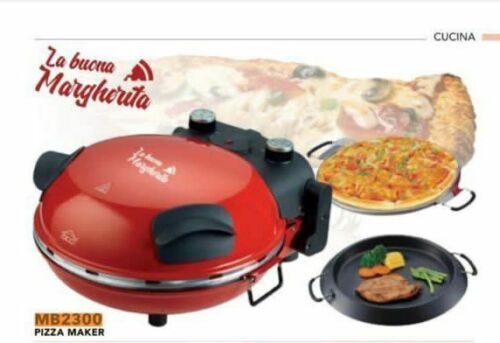 Pizza Maker Forno per pizze riscaldante diametro 40cm con Termostato 1200W