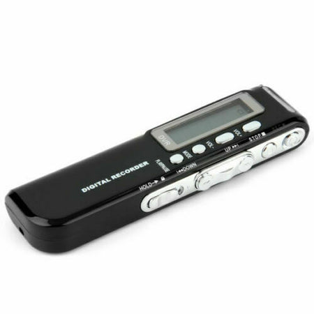 REGISTRATORE VOCALE PORTATILE DITTAFONO DIGITALE LETTORE MP3 DISPLAY LCD 8GB
