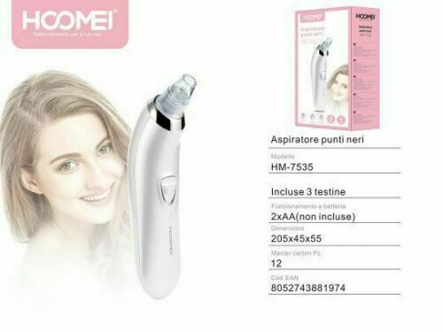 ASPIRATORE RIMUOVI PUNTI NERI ELETTRICO PULIZIA VISO RIMOZIONE HOOMEI HM-7535