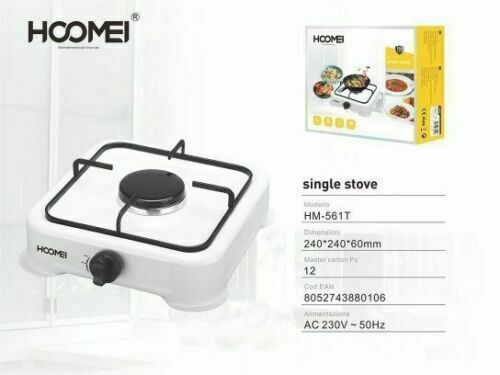 FORNELLO A GAS GPL FORNELLINO DA CAMPEGGIO CUCINA PORTATILE 1 FUOCHI