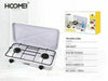 FORNELLO A GAS GPL FORNELLINO DA CAMPEGGIO CUCINA PORTATILE 2 FUOCHI