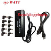 ALIMENTATORE UNIVERSALE 150W PC LAPTOP USB CASA NOTEBOOK 10 ADATTATORI
