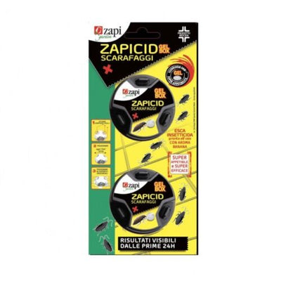 ZAPI Zapicid gel box esca scarafaggi 2 pezzi con attrattivo interno