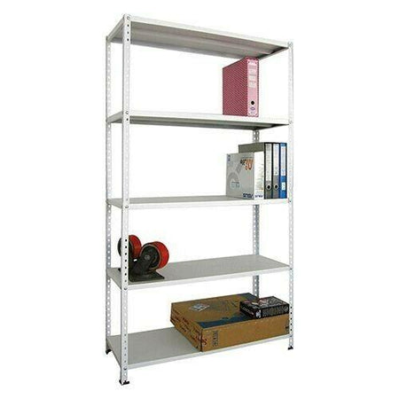Scaffale in lamiera di acciaio verniciato portata 400 kg h 190 cm "Made in Italy"
