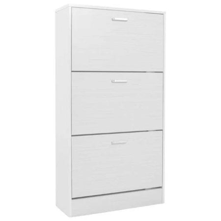 SCARPIERA 3 ANTE RIVESTITA IN MELAMINA BIANCO LEGNO