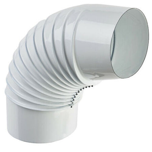 Curva a gomito per canna fumaria stufa a legna in lamiera di acciaio porcellanato