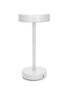 Lampada led touch frisbee bianco opaco metal
