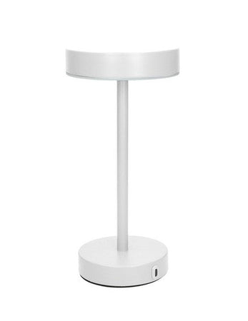 Lampada led touch frisbee bianco opaco metal