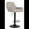 SGABELLO PERCY IN TESSUTO MARRONE CH. MELANGE DIM. 49X53X89.5-109.5CM