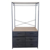 MOBILE 6 CASSETTI CON APPENDI CAMICIE COLMAR 100X40X167CM