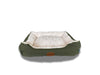 Cuccia in velluto verde militare L55xW70xH18cm Nobleza