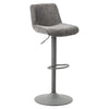 SGABELLO CINDY IN TESSUTO GRIGIO 50,5X45X88,5-110CM