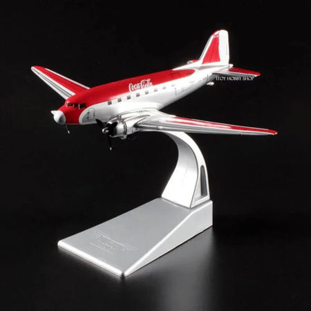 Aeroplano "Coca-Cola" per villaggio di Natale e collezionismo, 14 x 20 x 3,3 cm