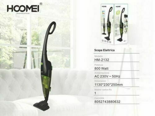 ASPIRAPOLVERE SENZA SACCO CICLONICO SCOPA ELETTRICA CON FILO 800W POTENTE 2L