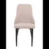 SEDIA CHANTAL IN TESSUTO BEIGE E GAMBE NERE OPACO