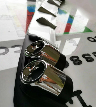 DAM SOTTO PARAURTI QUATTRO TERMINALI TOYOTA YARIS 2012+ DIFFUSORE ABS
