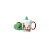 MUG NEW BONE CHINA C/TAPPO ALBERO   SILICONE E CALZINI COTONE