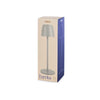 H&H - Lampada eureka da tavolo in metallo grigio cm 38