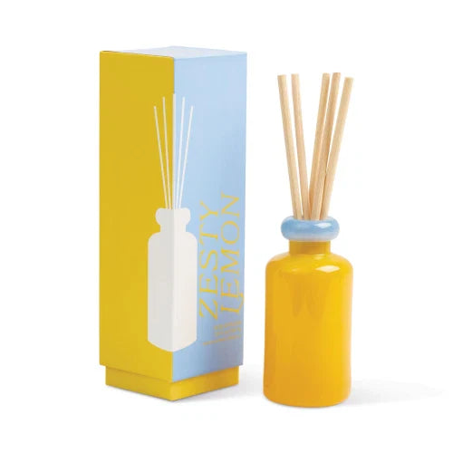 Diffusore in vetro impilabile da 94 ml (3,2 fl oz) giallo e blu - Limone frizzante