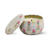 Candela in latta stampata Tulipano 56 g (2 oz) - Gardenia bronzata
