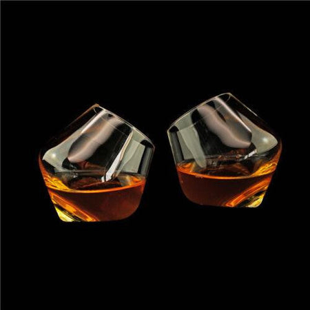 WINKEE Set due bicchieri in vetro rolling whiskey