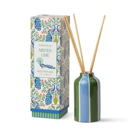 Diffusore in ceramica A Dopo 4 fl oz/118 ml a forma di pavone - Lime nebulizzato