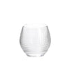 Arc - set 6 Bicchieri disco of in vetro sonoro trasparente cl 38