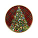 PIATTO PORTATA CHRISTMAS TARTAN PORCELLANA