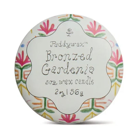 Candela in latta stampata Tulipano 56 g (2 oz) - Gardenia bronzata