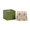 Candela in vetro Tulipano da 155 g (5,5 oz) viola e verde - Gardenia bronzata