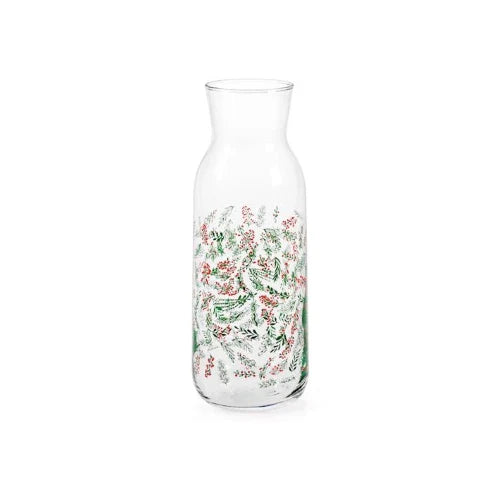 Brocca wildberry in vetro decorato lt 1,2H&H