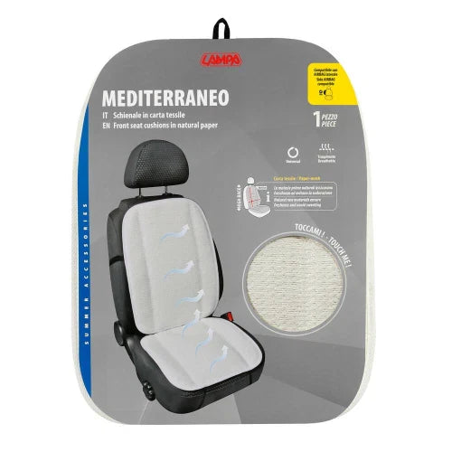 Mediterraneo, schienale in carta tessile
