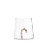 Bicchiere in vetro borosilicato 48 cl con decoro Candy CaneH&H