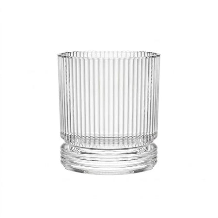 H&H - 4x H&H Confezioni 6 bicchieri Lenox in vetro rigato cl 36