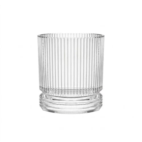 H&H - 4x H&H Confezioni 6 bicchieri Lenox in vetro rigato cl 36