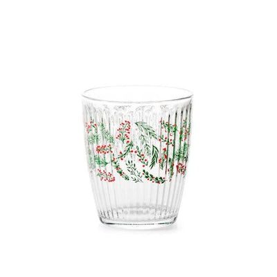 Set 3 bicchieri wildberry in vetro decorato cl 34H&H