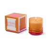Candela impilabile in vetro da 198 g (7 oz) arancione e rosa acceso - Mango infrarosso