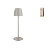 H&H - Lampada eureka da tavolo in metallo grigio cm 38