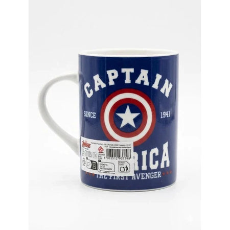 Home in rombo - mug avengers collegiate 330cc captain america