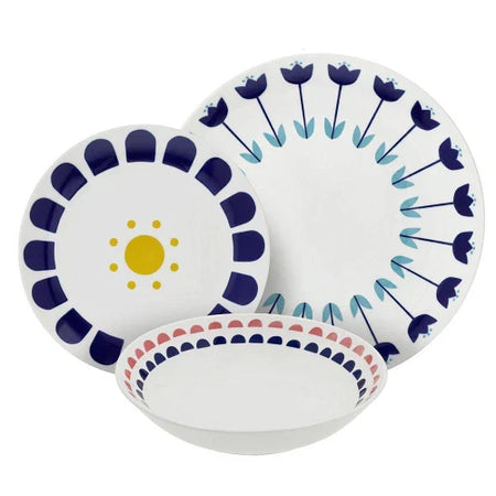 Servizio piatti 18 pezzi Nymea Multicolor